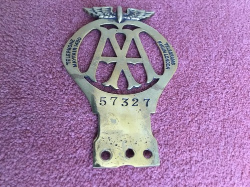 Vintage car badge - aa,,