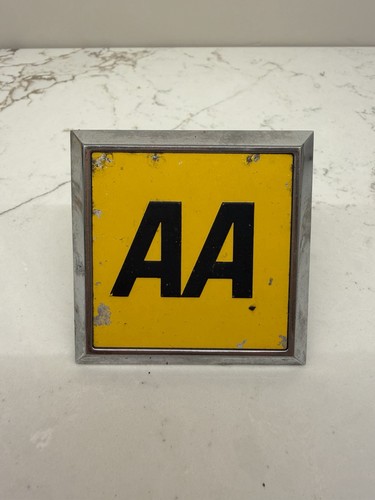 Square car badge 1970s - aa,