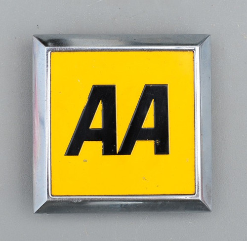 Vintage square car badge - car,