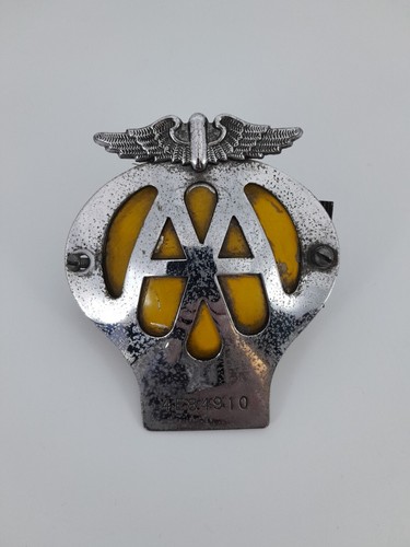 Vintage car badge - vintage, aa