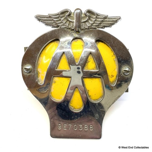 1966 1967 1960s car badge - aa,