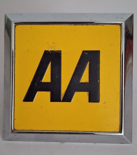 Vintage chrome enamel - enamel, aa