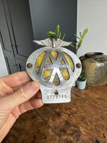 Vintage chrome enamel - chrome, aa