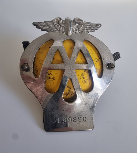 Vintage motoring badge - aa, badge.