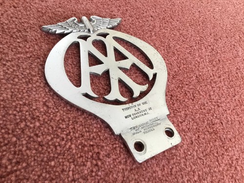 Vintage car badge type 3 - badge, (