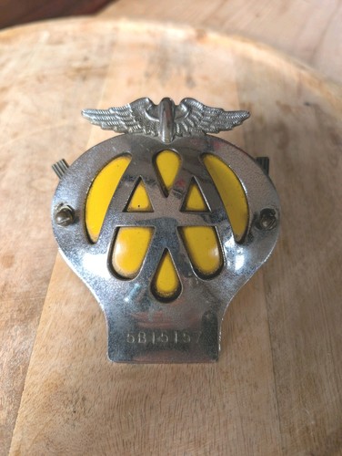 Vintage car badge with - car,