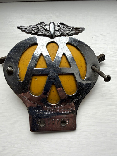 Vintage grille badge - grille,