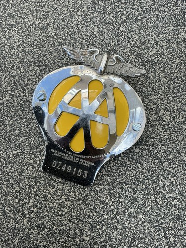 Vintage car badge aa member - vintage,