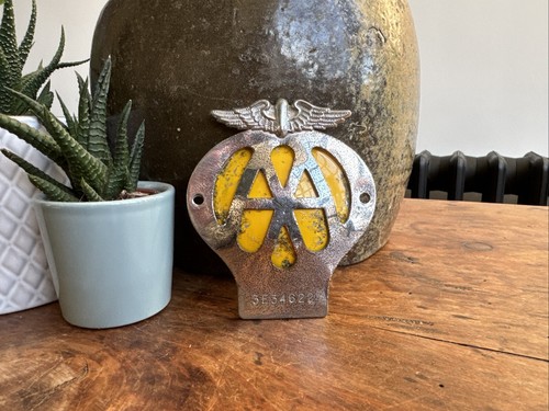 Vintage chrome enamel aa - chrome,