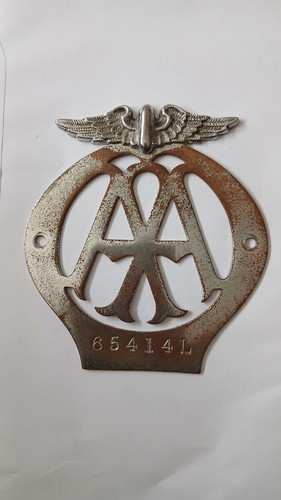 Vintage car badge 1930s - aa,