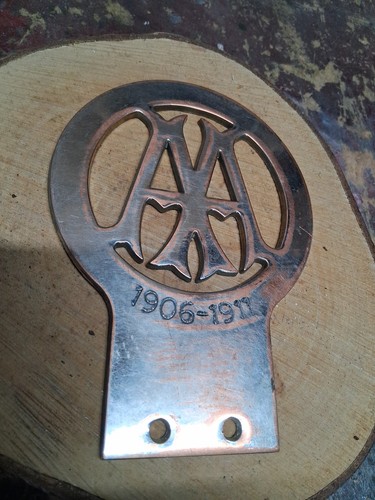 Vintage car badge - aa,